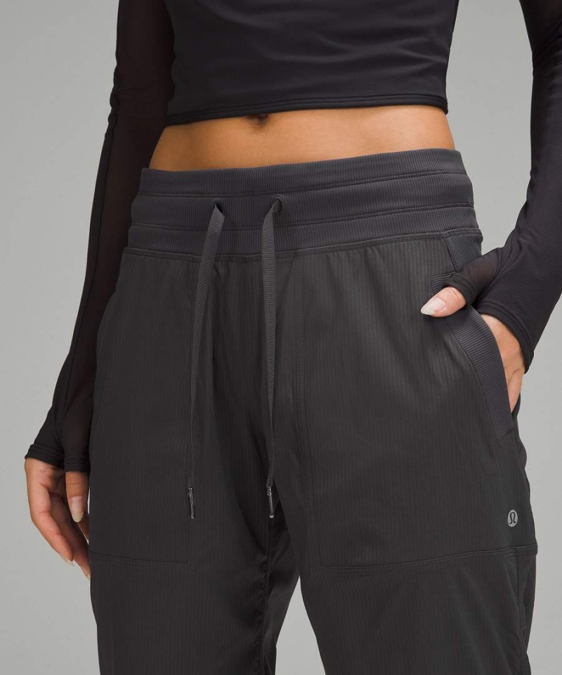 Pantalon Lululemon Dance Studio Mid-Rise Corta Mujer Gris Oscuro Chile | 862QFNWTI