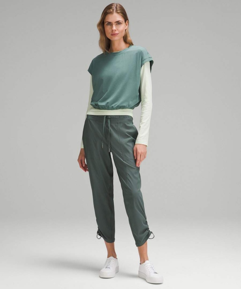 Pantalon Lululemon Dance Studio Mid-Rise Cropped Mujer Verde Oscuro Chile | 358KAVBOM