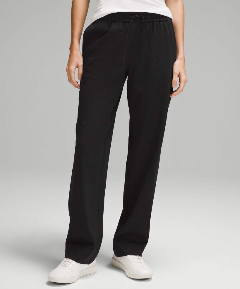 Pantalon Lululemon Directo-Leg Mid-Rise Luxtreme Regular Mujer Negras Chile | 961WHDJRN