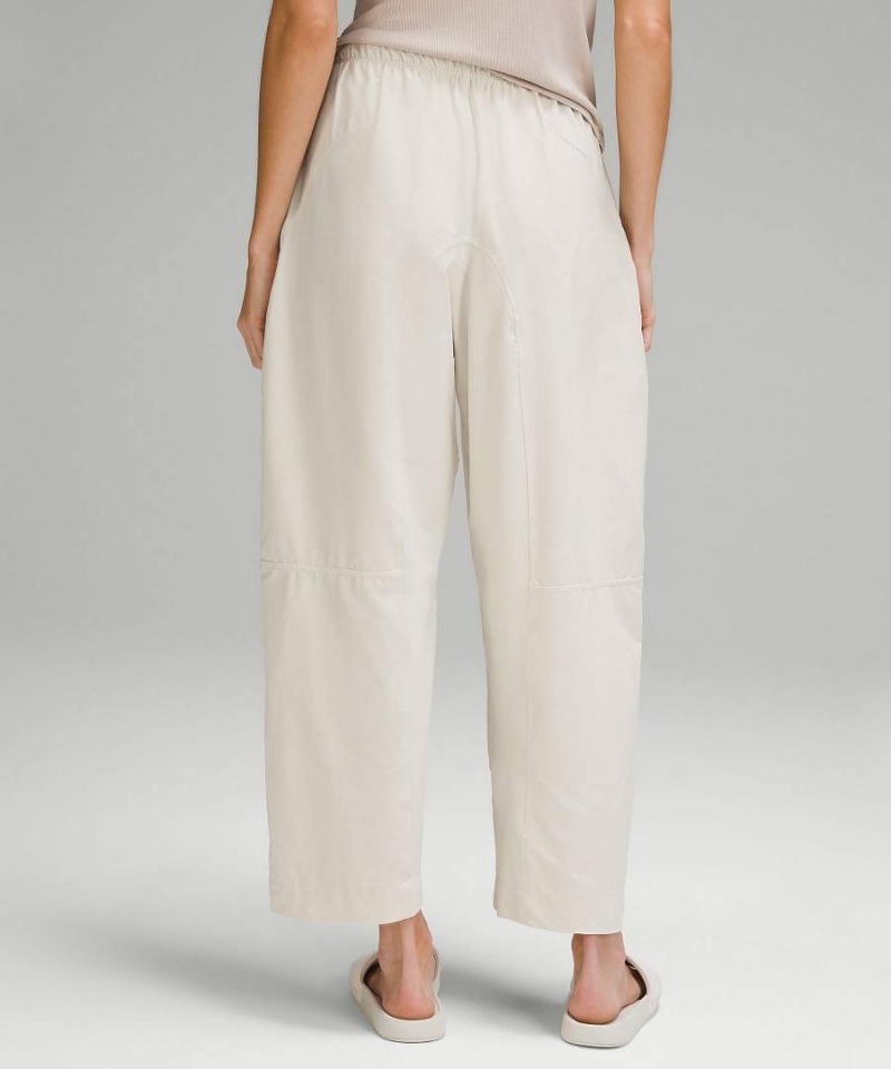 Pantalon Lululemon Ligeros Mid-Rise Barrel-Leg Cropped Mujer Beige Chile | 534RNLHDQ