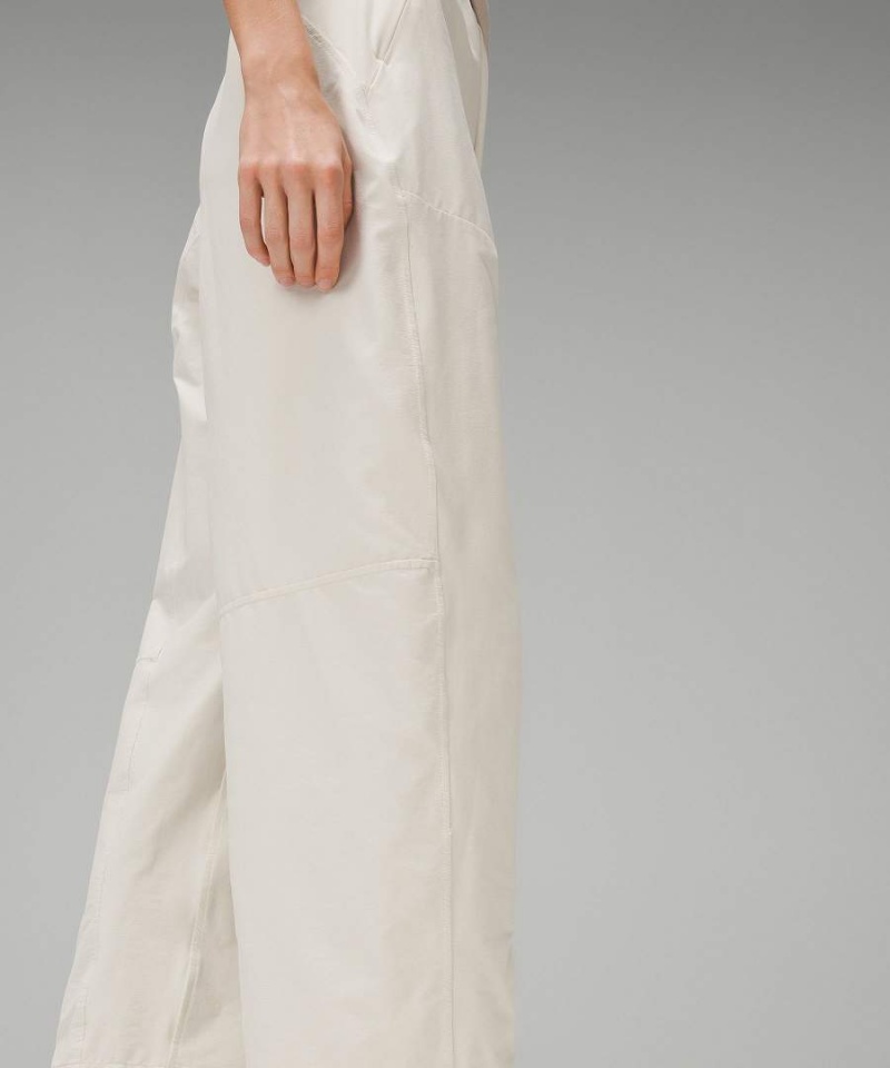 Pantalon Lululemon Ligeros Mid-Rise Barrel-Leg Cropped Mujer Beige Chile | 534RNLHDQ