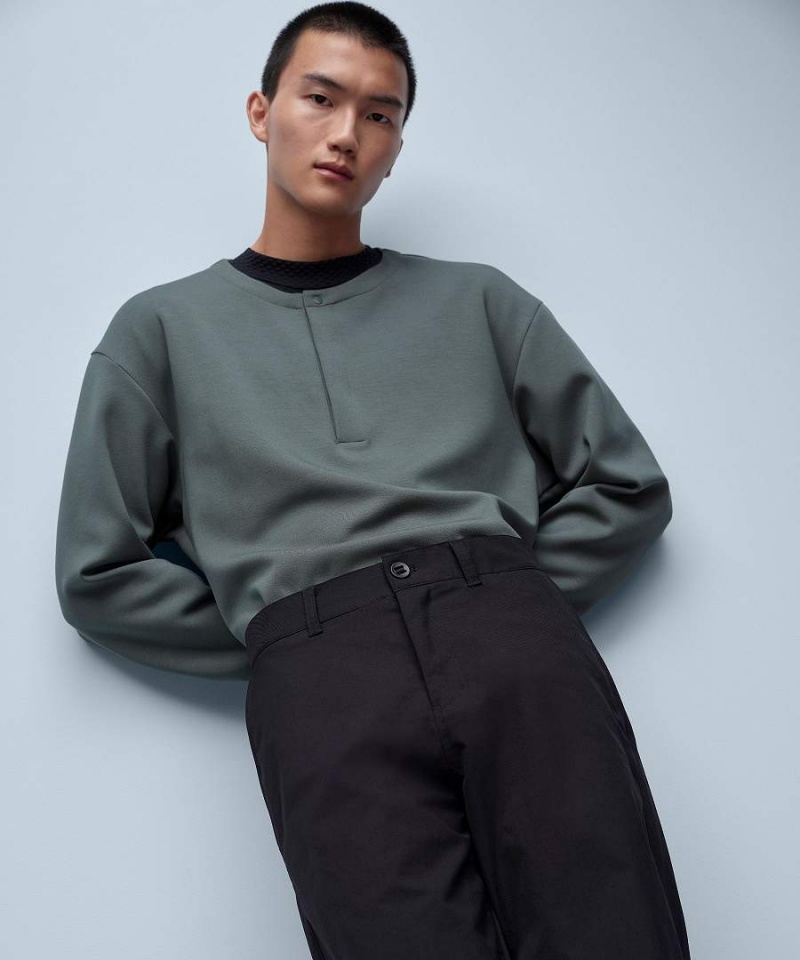 Pantalon Lululemon Relaxed-Tapered Twill Hombre Negras Chile | 231VZYJIL