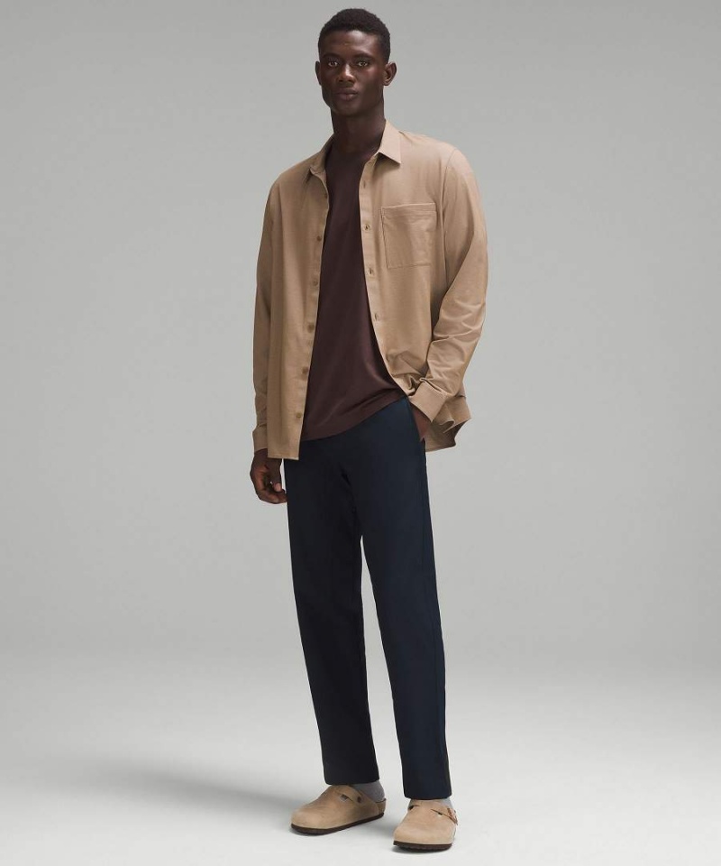 Pantalon Lululemon Relaxed-Tapered Twill Hombre Azul Marino Chile | 014EWZYRG
