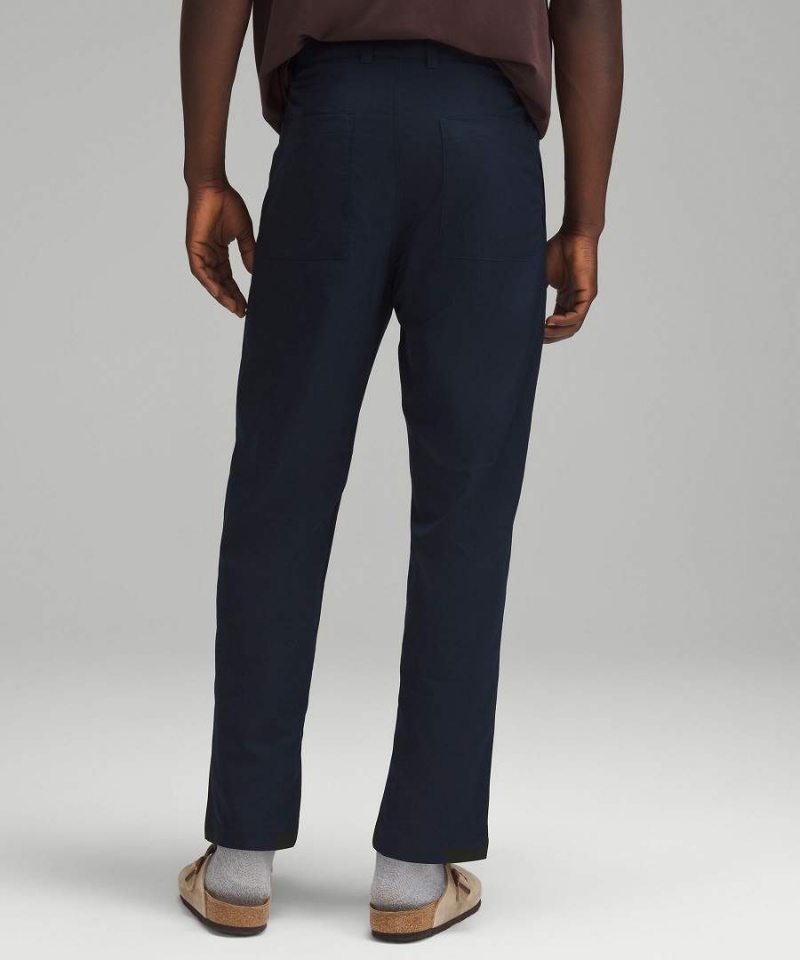 Pantalon Lululemon Relaxed-Tapered Twill Hombre Azul Marino Chile | 014EWZYRG