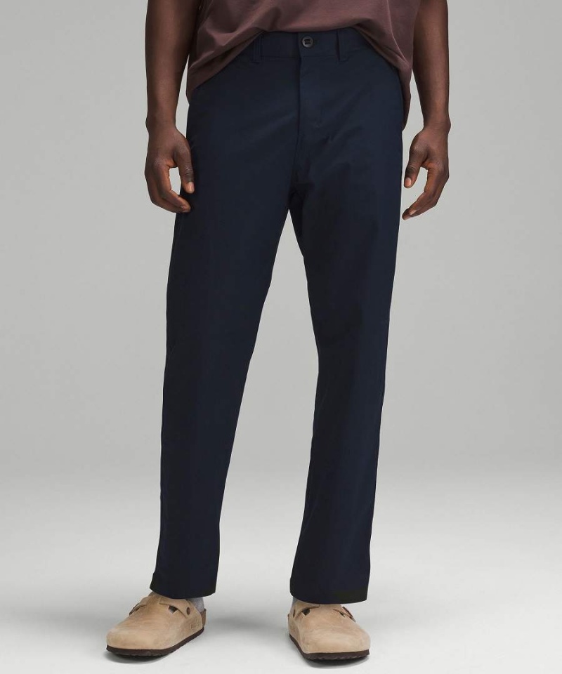 Pantalon Lululemon Relaxed-Tapered Twill Hombre Azul Marino Chile | 014EWZYRG