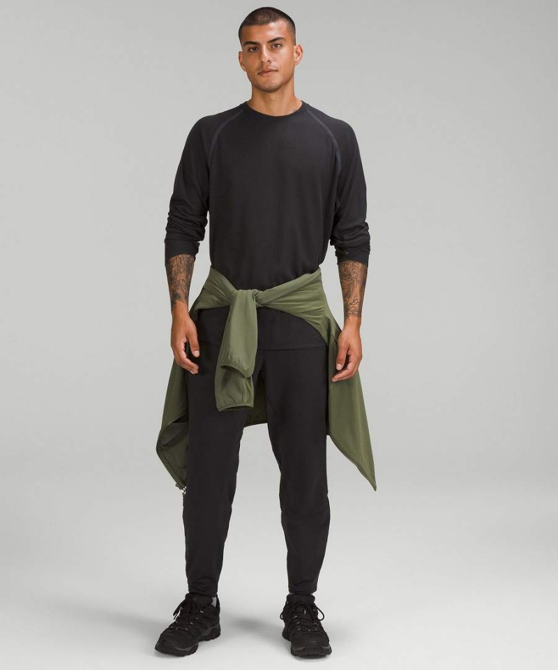 Pantalon Lululemon Rulu Fleece Base Layer Senderismo Hombre Negras Chile | 591CEZDBY