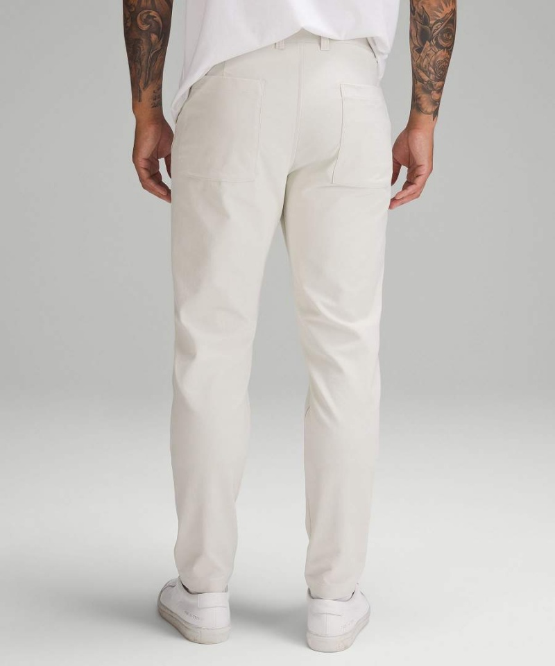 Pantalon Lululemon Slim-Tapered Heavy Twill Hombre Beige Chile | 861PCZTYK