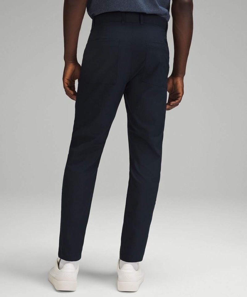 Pantalon Lululemon Slim-Tapered Twill Hombre Azul Marino Chile | 926WTVCIE