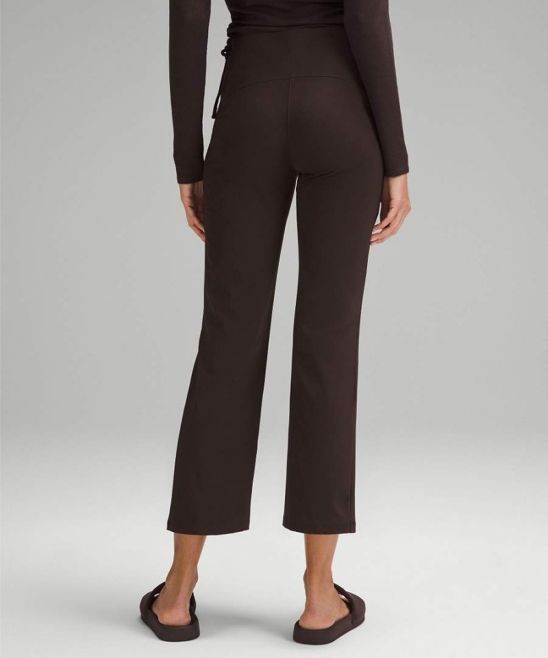 Pantalon Lululemon Smooth Fit Pull-On High-Rise Cropped Mujer Chocolate Chile | 537DSRPZE