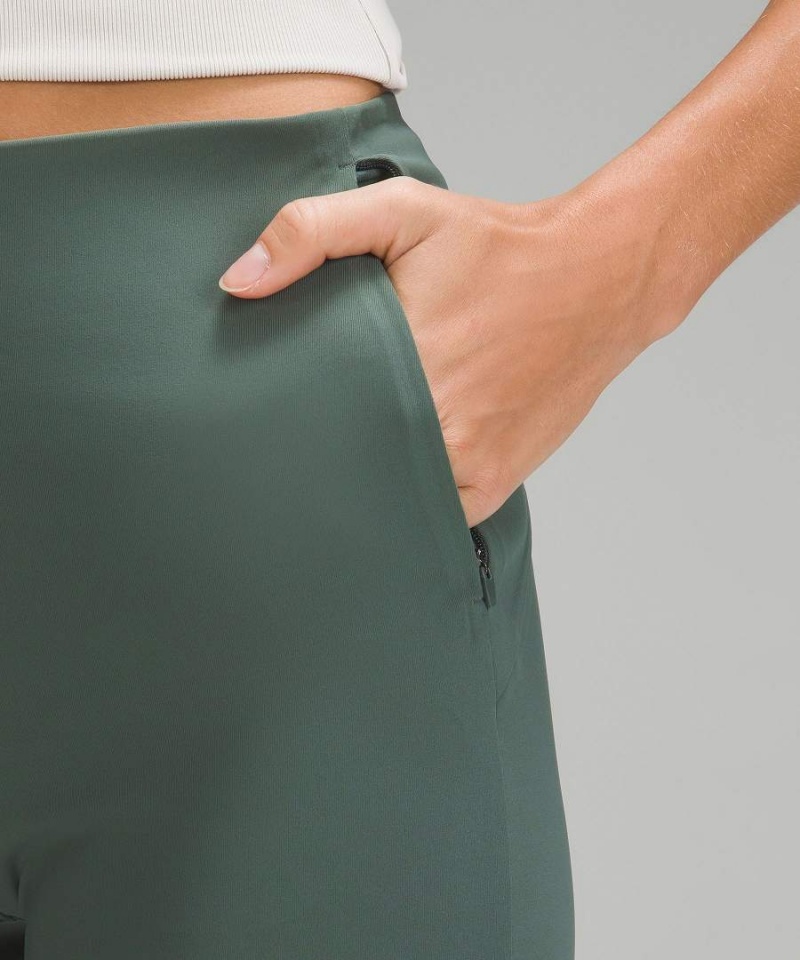 Pantalon Lululemon Smooth Fit Pull-On High-Rise Mujer Verde Oscuro Chile | 387VIEPMS