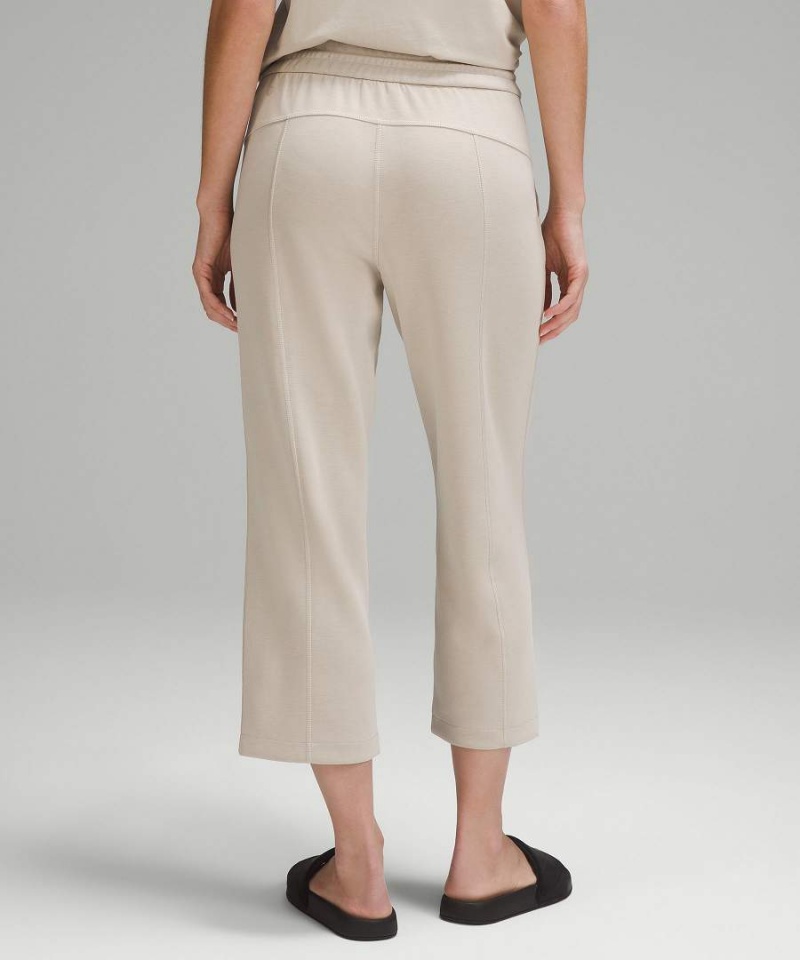 Pantalon Lululemon Softstreme High-Rise Directo-Leg Cropped Mujer Beige Chile | 872QFACUW