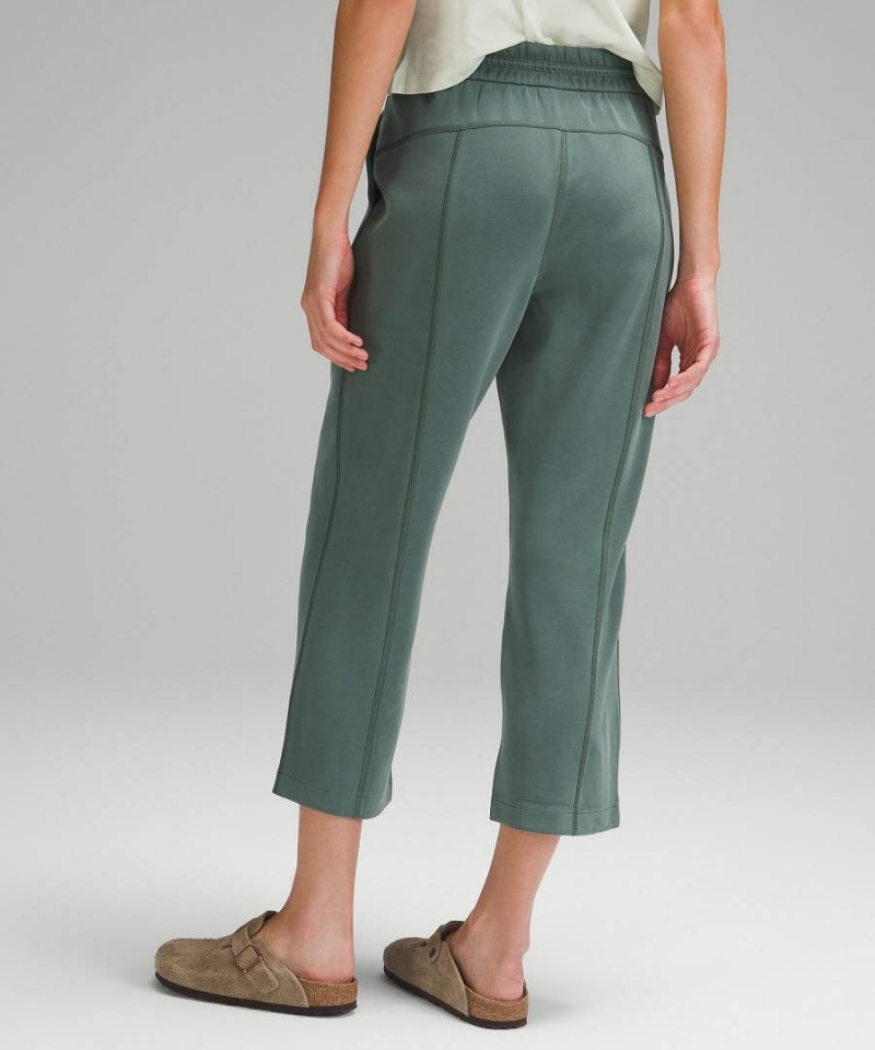 Pantalon Lululemon Softstreme High-Rise Directo-Leg Cropped Mujer Verde Oscuro Chile | 729BMKNCW