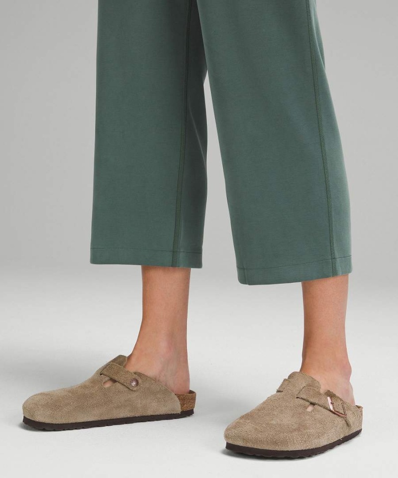 Pantalon Lululemon Softstreme High-Rise Directo-Leg Cropped Mujer Verde Oscuro Chile | 729BMKNCW