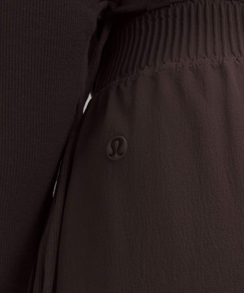 Pantalon Lululemon Stretch Woven High-Rise Anchos-Leg Mujer Chocolate Chile | 657BENFLH