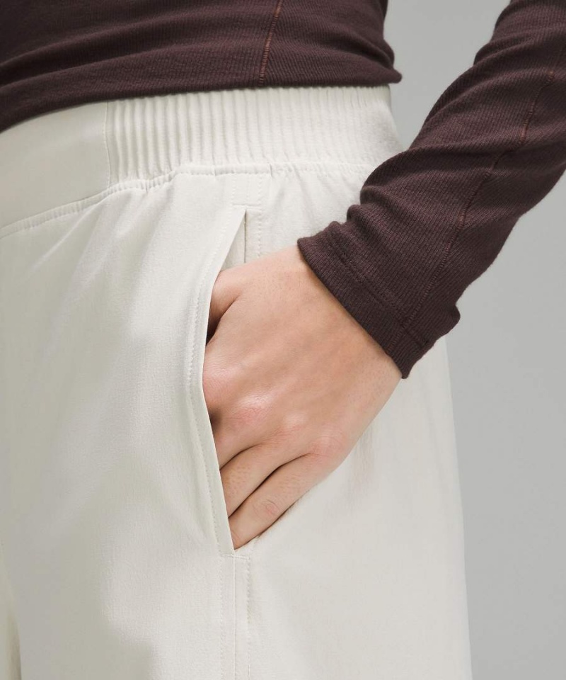 Pantalon Lululemon Stretch Woven High-Rise Anchos-Leg Cropped Mujer Beige Chile | 346VGSELB
