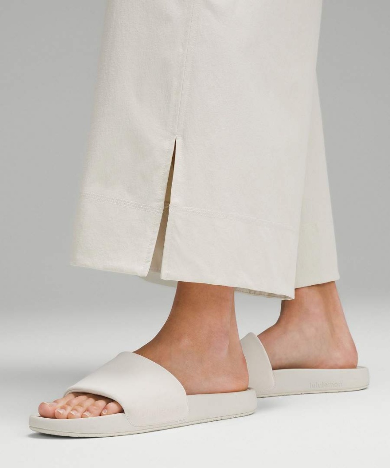 Pantalon Lululemon Stretch Woven High-Rise Anchos-Leg Cropped Mujer Beige Chile | 346VGSELB