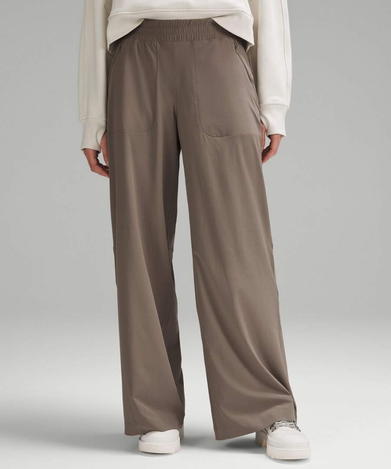 Pantalon Lululemon Swift Mid-Rise Anchos-Leg Full Length Mujer Gris Chile | 731YEJWCA