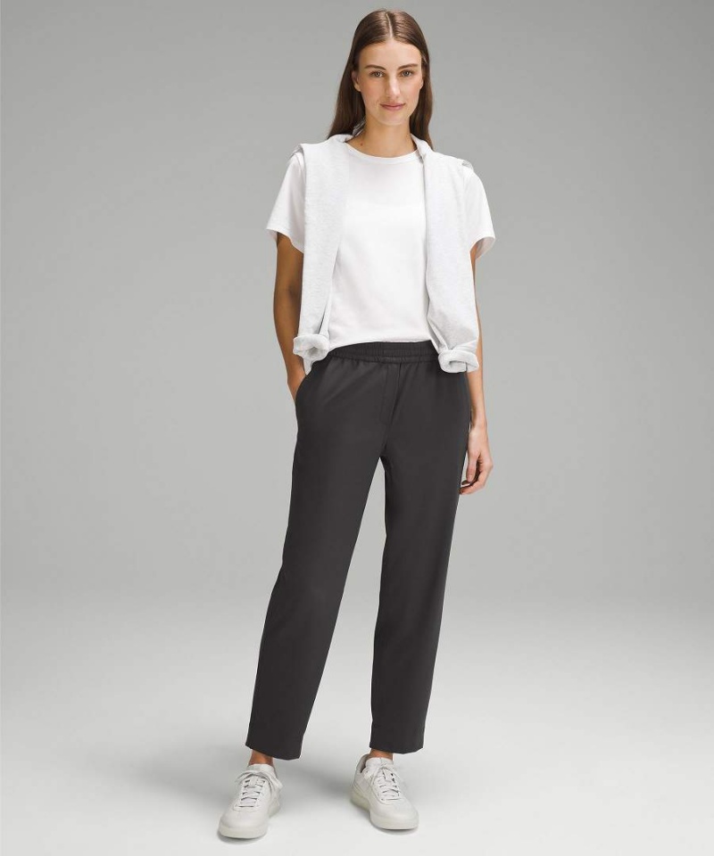 Pantalon Lululemon Tapered-Leg Mid-Rise 7/8 Length Luxtreme Mujer Gris Oscuro Chile | 379UXLQGR
