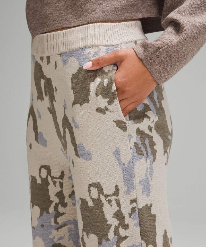 Pantalon Lululemon lab Merino Lana-Knit High-Rise Slouch Mujer Multicolor Chile | 861ZLIHQU