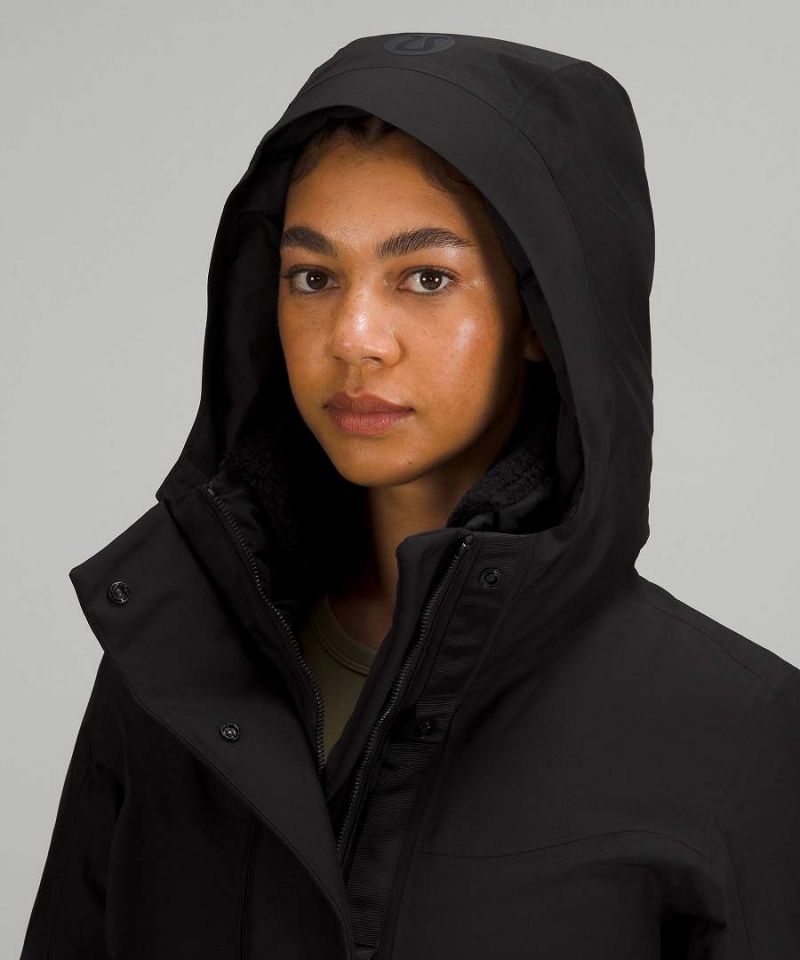 Parka Lululemon Snow Warrior Long Mujer Negras Chile | 941RALMHU