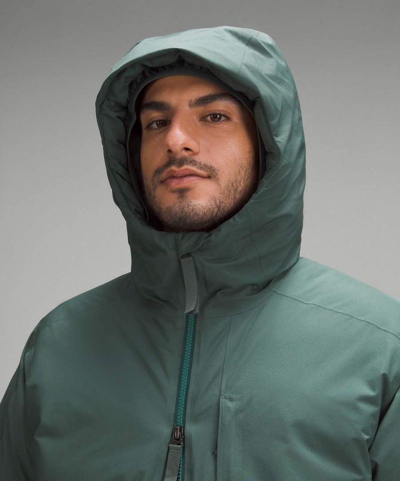 Parka Lululemon StretchSeal Down-Filled Hombre Verde Oscuro Chile | 840ALGBWX