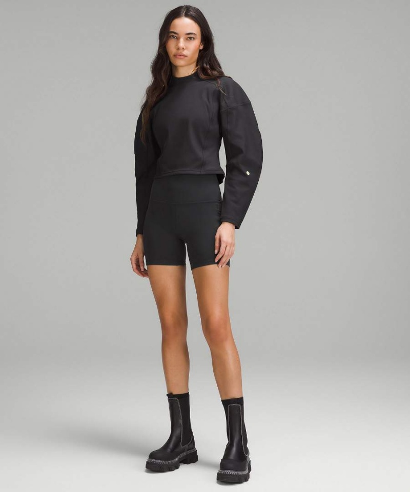 Pullover Lululemon Acanalado Luxtreme Anchos-Sleeve Mujer Negras Chile | 173ZVANQB