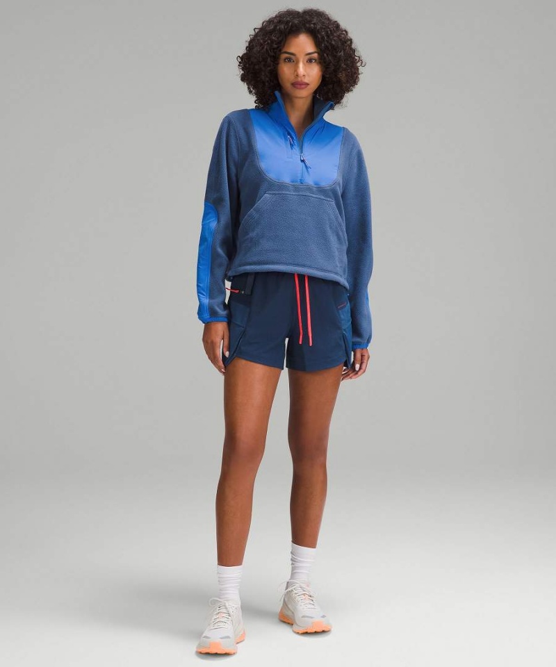 Pullover Lululemon Fleece + Ripstop Senderismo Mujer Azules Azules Chile | 905OPDUZH