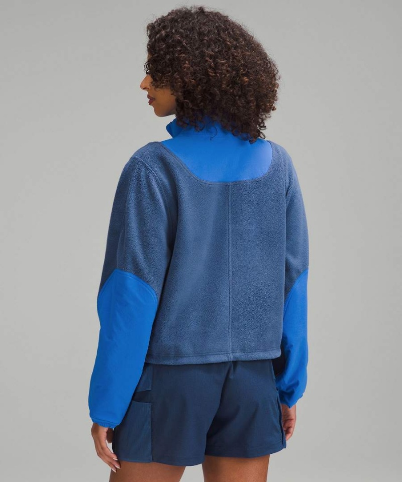 Pullover Lululemon Fleece + Ripstop Senderismo Mujer Azules Azules Chile | 905OPDUZH