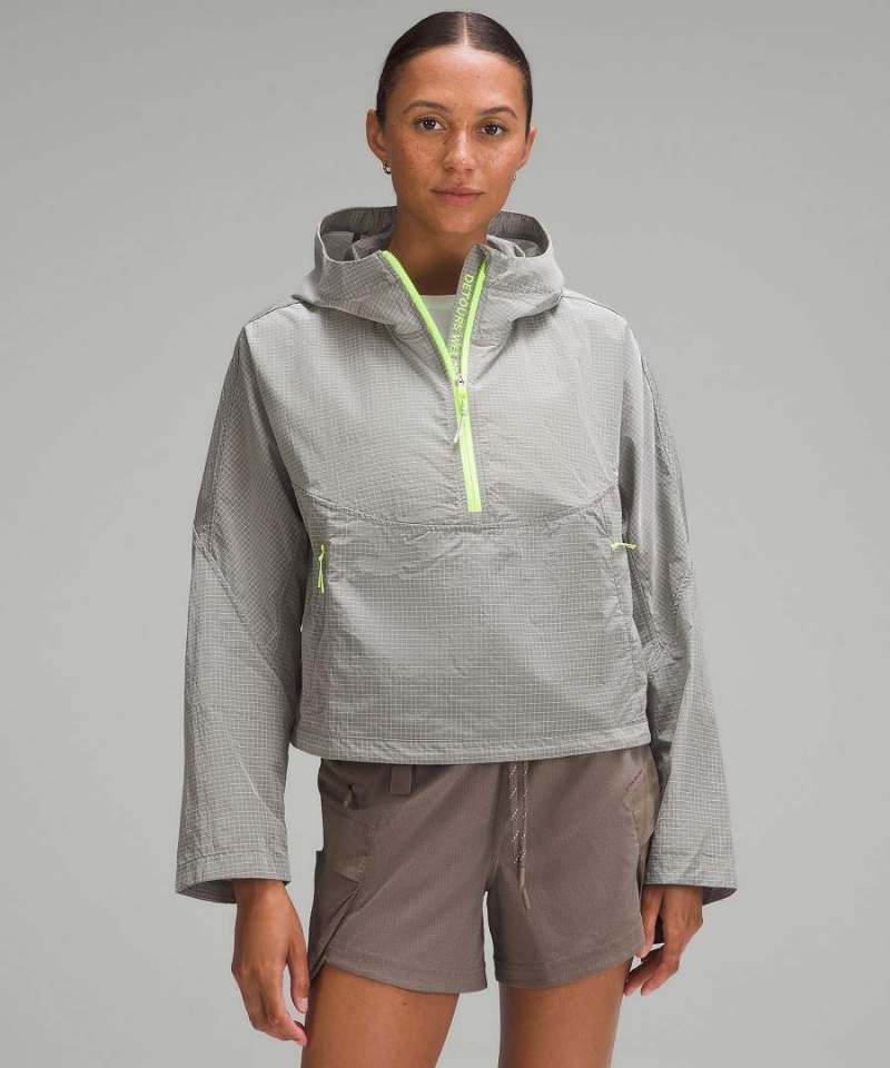 Pullover Lululemon Ripstop Half-Zip Senderismo Mujer Blancas Chile | 021TIFKJW