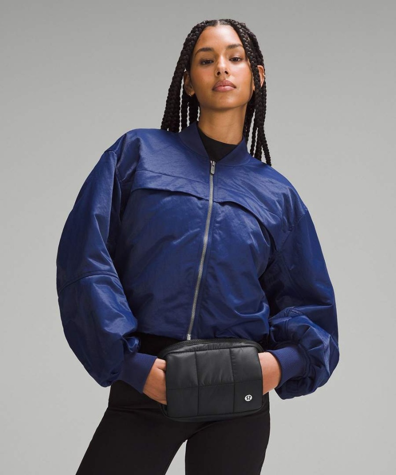 Riñonera Lululemon Acolchado Grid Hand Warmer 1.5L Mujer Negras Chile | 508RCFPNE