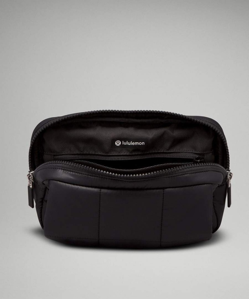 Riñonera Lululemon Acolchado Grid Hand Warmer 1.5L Mujer Negras Chile | 508RCFPNE