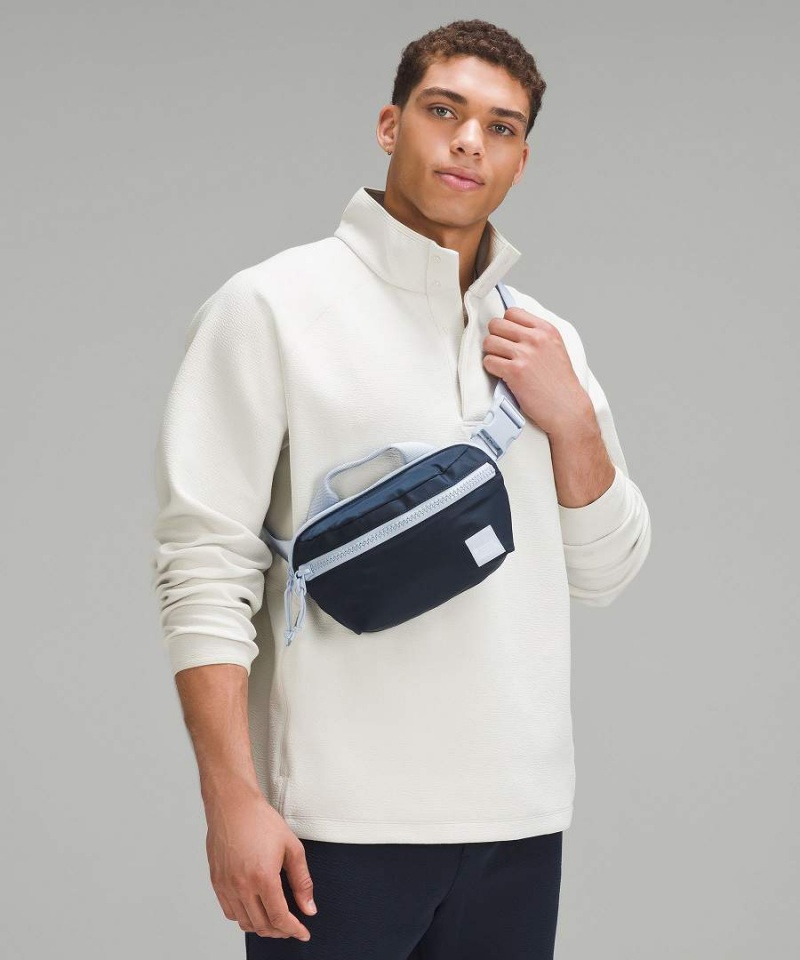 Riñonera Lululemon All Day Essentials 2.5L Hombre Azul Marino Azules Beige Chile | 830PIHYLB