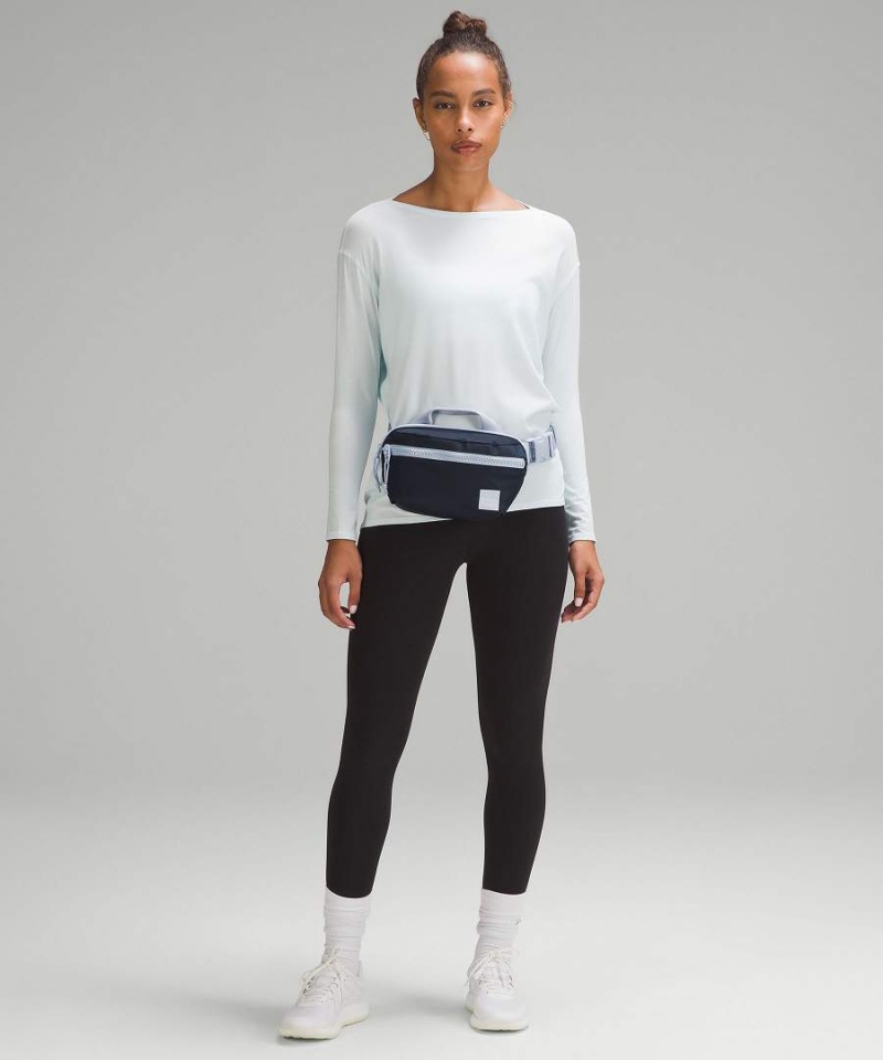 Riñonera Lululemon All Day Essentials 2.5L Hombre Azul Marino Azules Beige Chile | 830PIHYLB