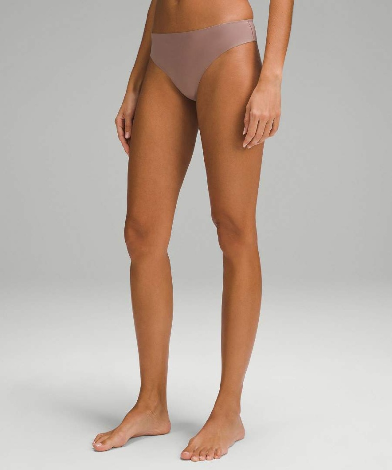 Ropa Interior Lululemon InvisiWear Mid-Rise Tanga 5 Pack Mujer Negras Gris Oscuro Beige Rosas Rosas Chile | 984FZKXID
