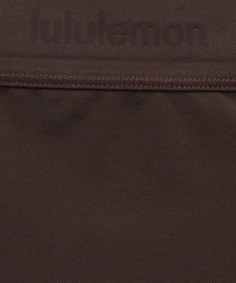 Ropa Interior Lululemon Nulu Mesh Logo High-Cintura Bikini Mujer Chocolate Chile | 924DSHAIJ
