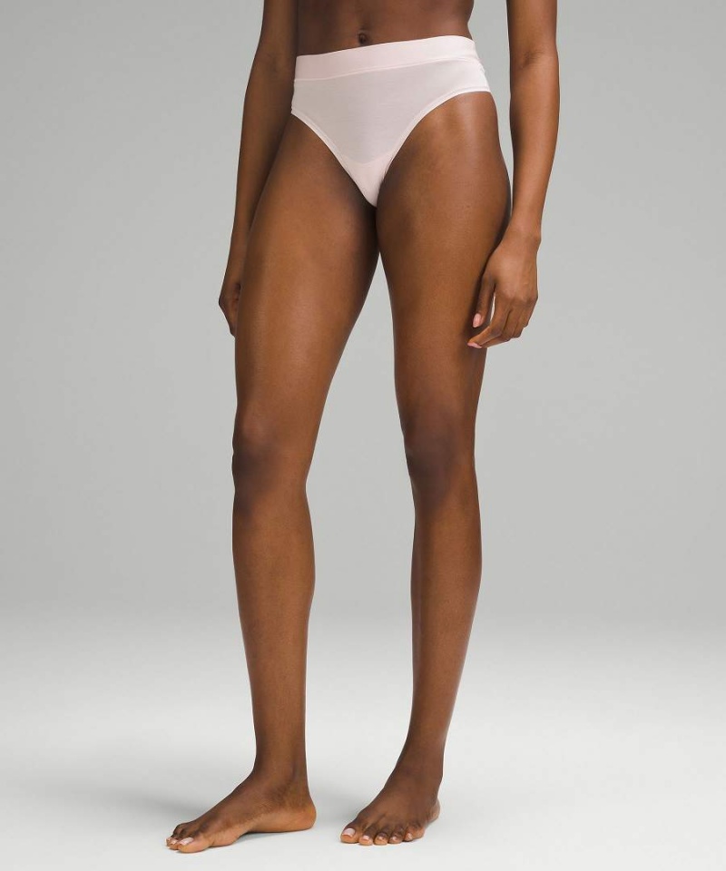 Ropa Interior Lululemon UnderEase High-Rise Tanga 3 Pack Mujer Plateadas Negras Chile | 315YMWJHE