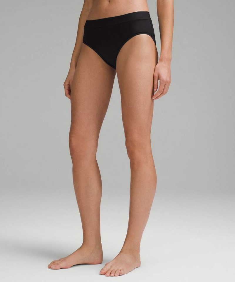 Ropa Interior Lululemon UnderEase High-Rise Bikini 3 Pack Mujer Plateadas Negras Chile | 794GCPHAJ