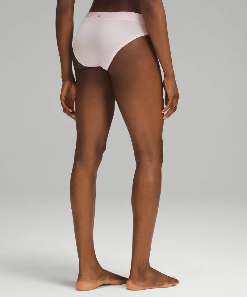 Ropa Interior Lululemon UnderEase Mid-Rise Bikini 3 Pack Mujer Plateadas Negras Chile | 586ZPCKWQ