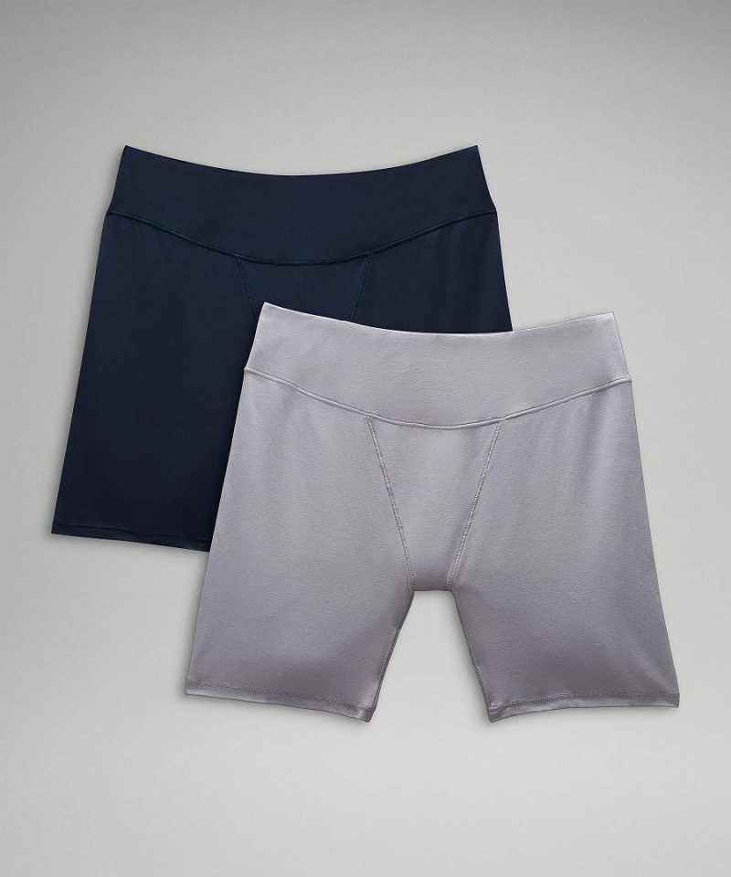 Ropa Interior Lululemon UnderEase Super-High-Rise Shortie 2 Pack Mujer Azul Marino Gris Chile | 403JRUYSH
