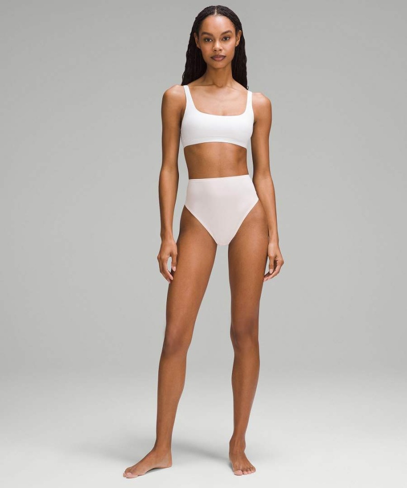 Ropa Interior Lululemon Wundermost Ultra-Soft Nulu High-Cintura Tanga Mujer Negras Chile | 968VCXAYG