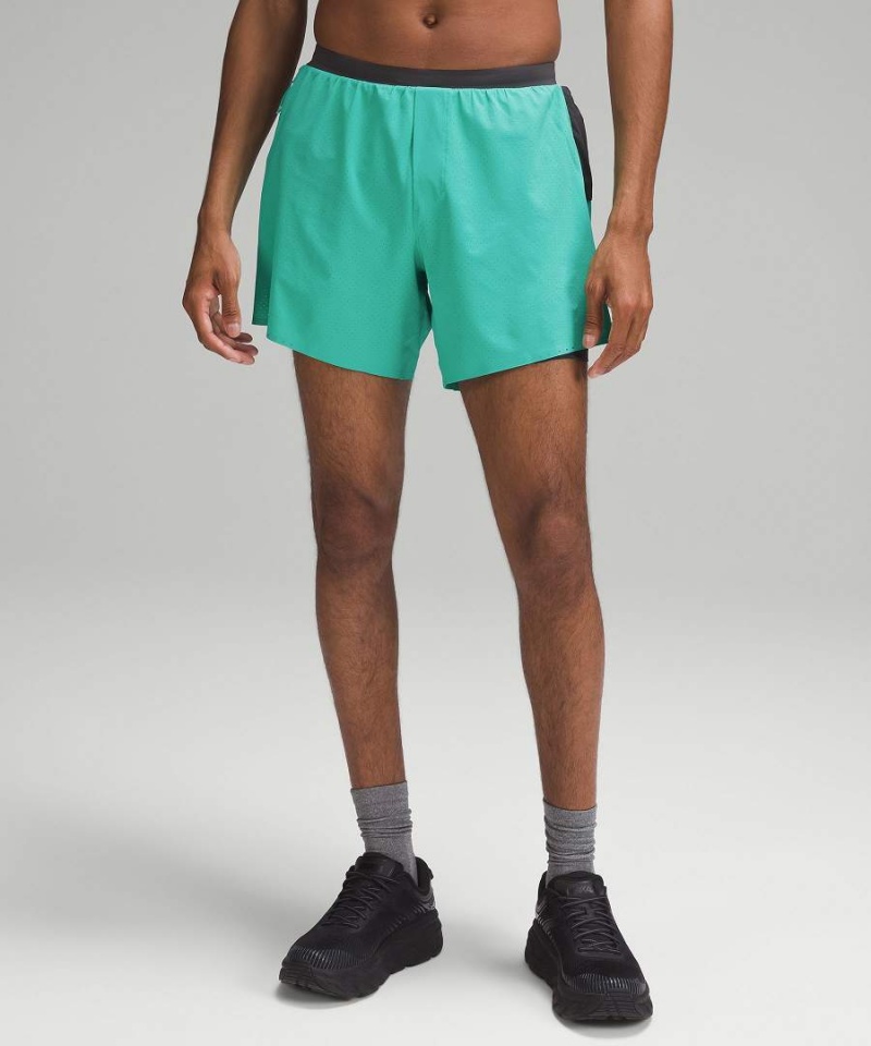 Short Lululemon Fast and Free Carretera to Trail Forro 6\