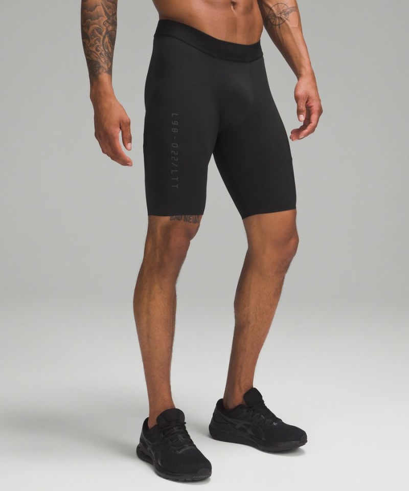Short Lululemon License to Train Half Tight 9 Hombre Negras Chile | 543FXUYKO
