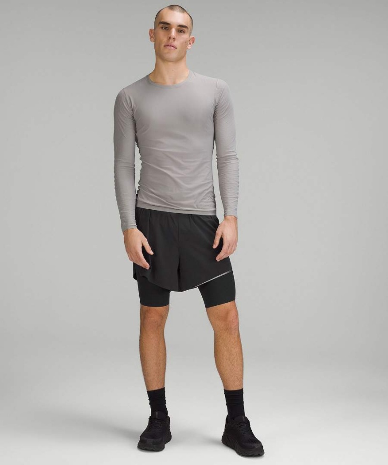Short Lululemon SenseKnit Composite Correr Hombre Negras Chile | 694BJPALD