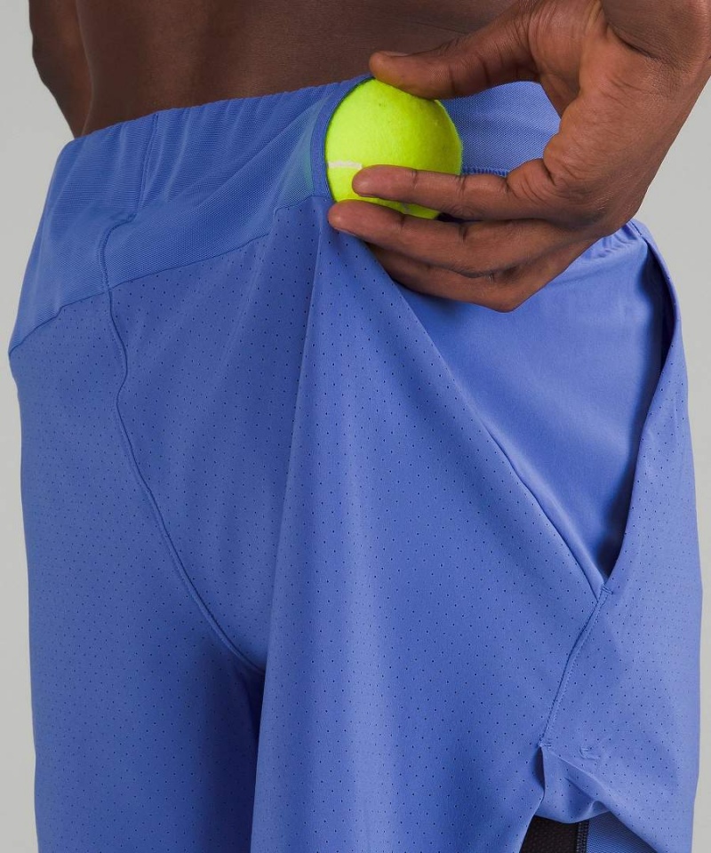 Short Lululemon Vented Tenis Hombre Indigo Chile | 047CMQKVN
