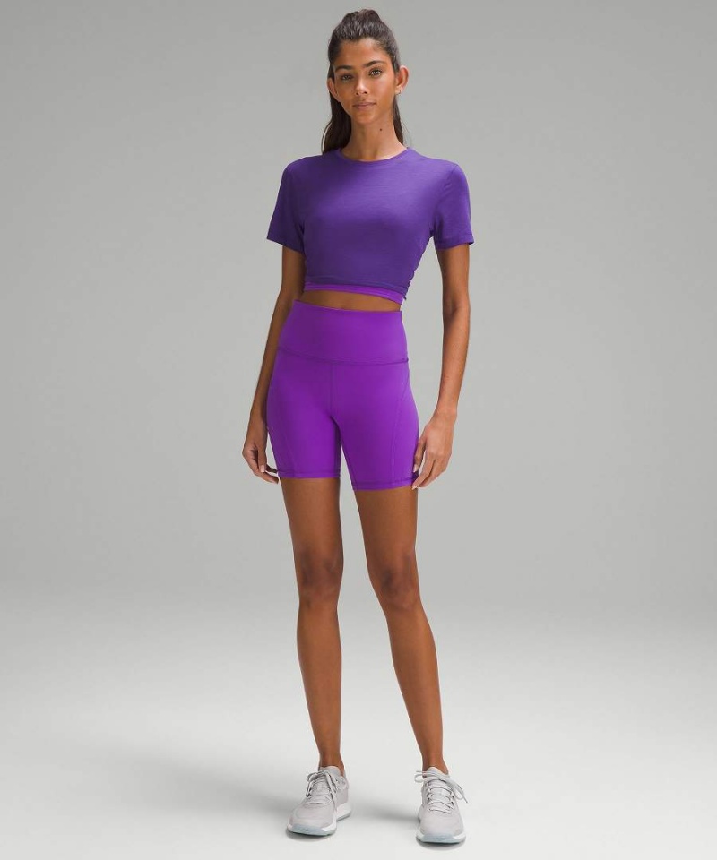Short Lululemon Wunder Train Mesh Panel High-Rise 6