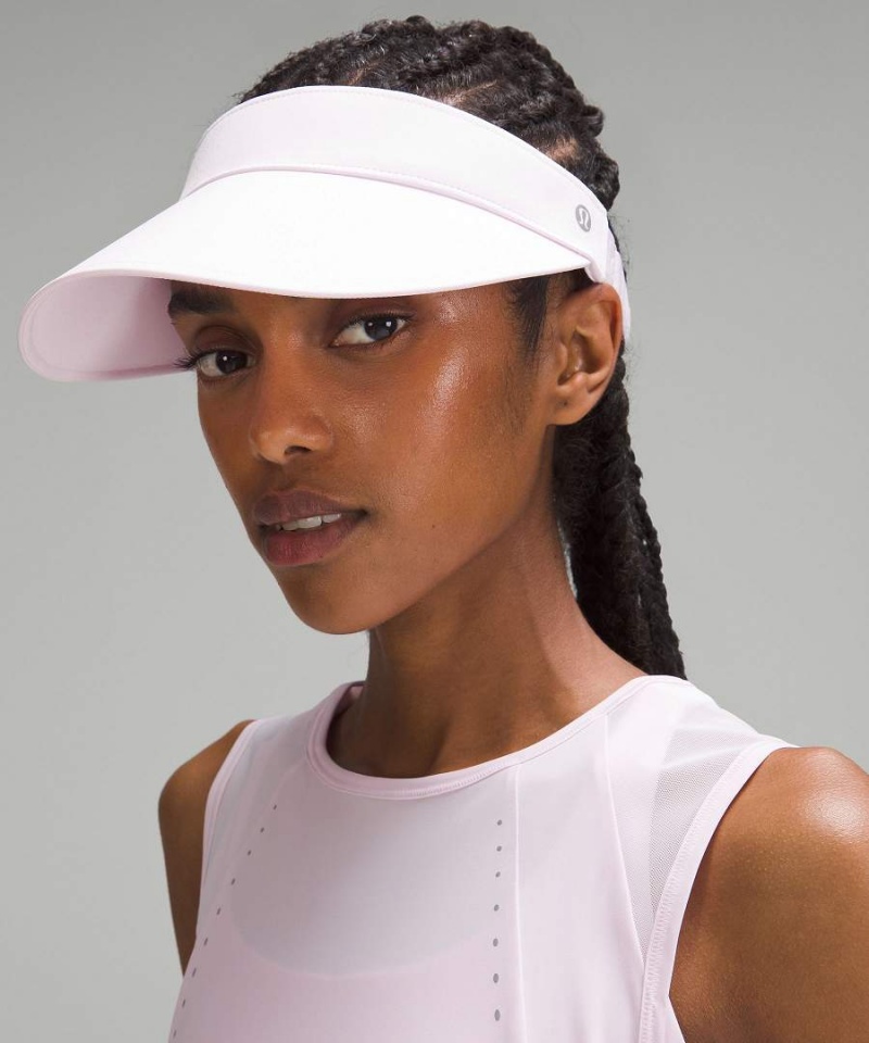 Sombreros Lululemon Fast Paced Anchos Band Correr Visor Mujer Rosas Chile | 863BWFMKV