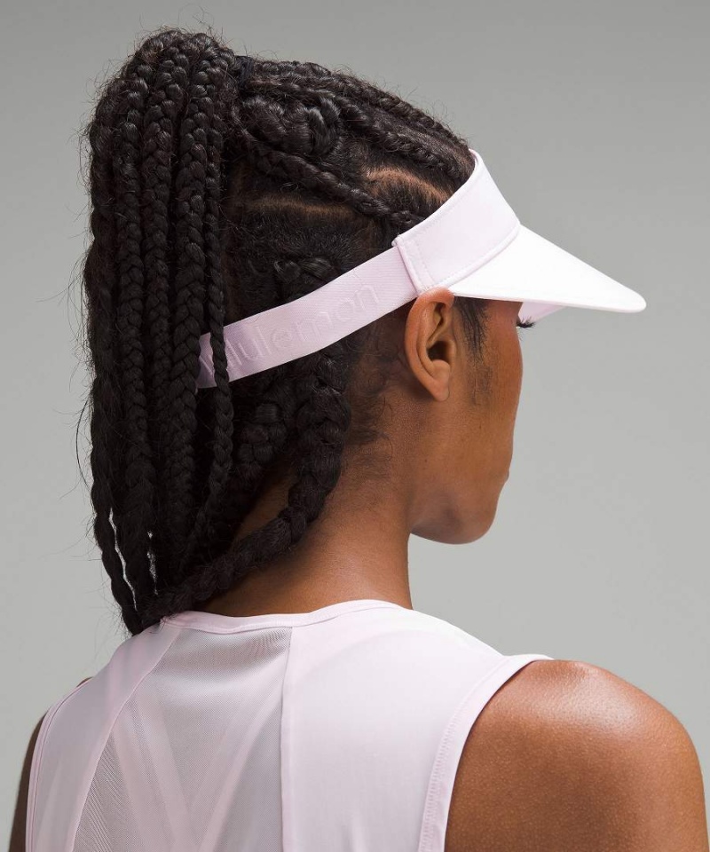 Sombreros Lululemon Fast Paced Anchos Band Correr Visor Mujer Rosas Chile | 863BWFMKV