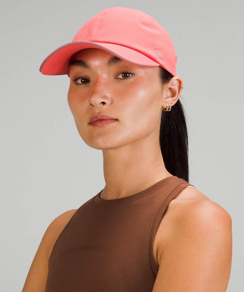 Sombreros Lululemon Fast and Free Correr Mujer Rojas Chile | 634KYETVZ
