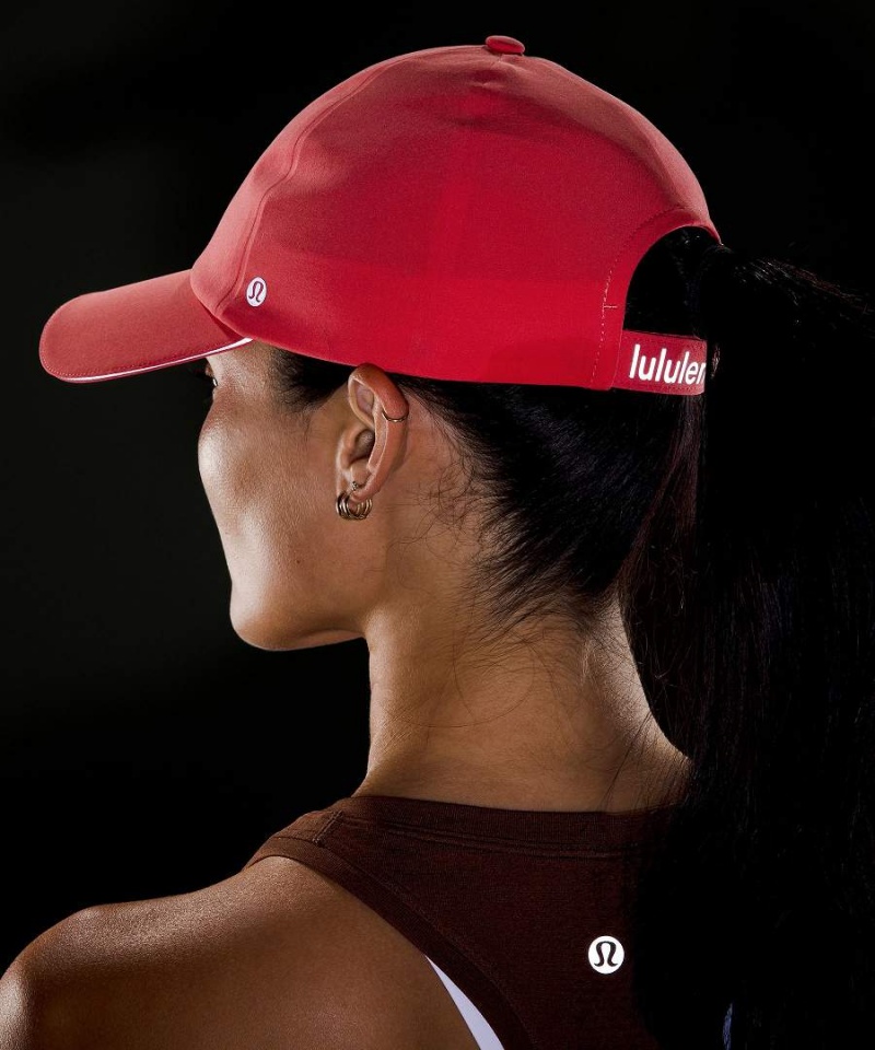 Sombreros Lululemon Fast and Free Correr Mujer Rojas Chile | 634KYETVZ