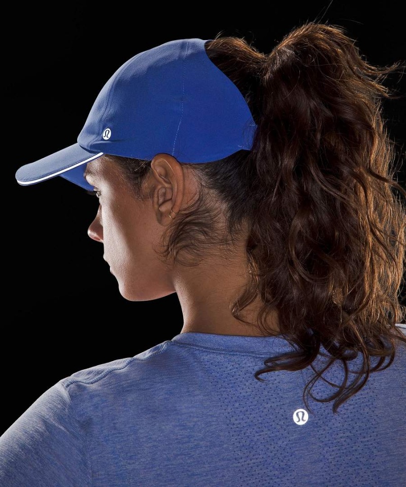 Sombreros Lululemon Fast and Free Ponytail Correr Mujer Indigo Chile | 482MZERNU